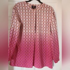 Andrenne Vittadini ombre pink blouse size M Cruse Wear